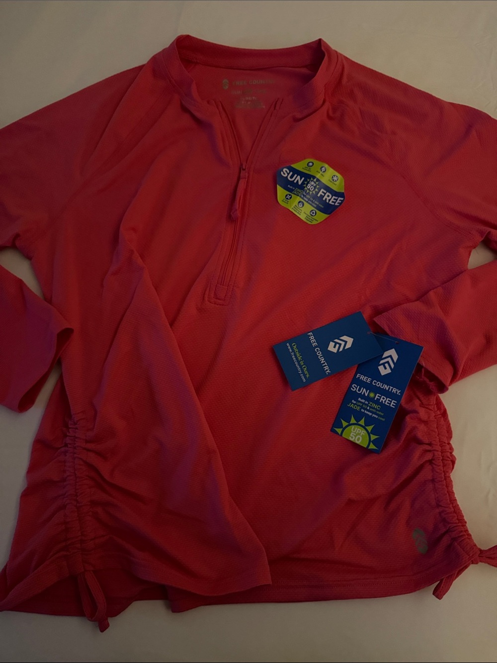 Free Country Pink Long-Sleeve Sun Shirt